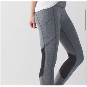 Lululemon Speed Crop Leggings Heathered Black 4